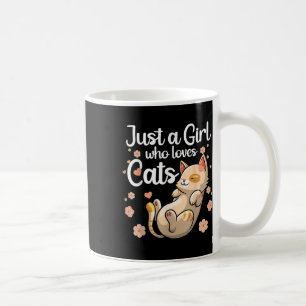 Cute Cat Lover Art For Girls Women Kids Kitty Lady Coffee Mug