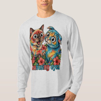 Cute Cat Lover Cat Funny Siamese & Chartreux Charm T-Shirt