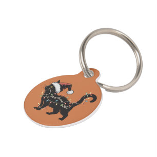 Cute Cat Lover Christmas Cat Mum Xmas Gift Pet Tag
