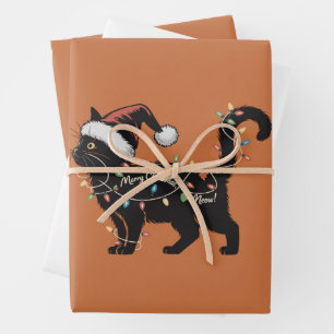 Cute Cat Lover Christmas Cat Mum Xmas Gift Wrapping Paper Sheet