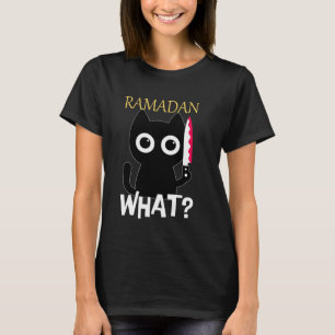 Cute Cat lover Confused Ramadan Cats Fasting Suhoo T-Shirt