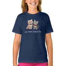 Cute Cat Lover Kids Shirt