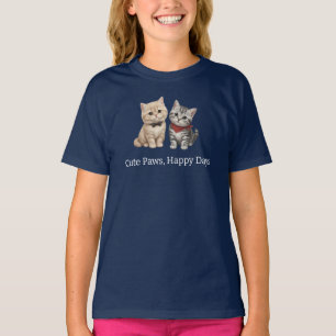 Cute Cat Lover Kids Shirt
