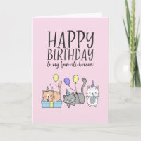 Cute Cat Lover Kittens Party Hat Funny Birthday