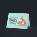 Cute Cat Lover Purrfect Birthday Funny Birthday Card<br><div class="desc">Wishing you a purrfect birthday. Funny,  humourous and sometimes sarcastic birthday cards for your family and friends. Get this fun card for your special someone. Visit our store for more cool birthday cards.</div>