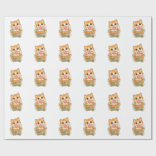 Cute Cat Lover T-Shirt - Unique Cat Design Apparel Wrapping Paper