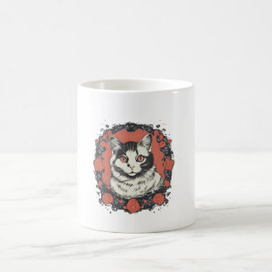 cute cat lovers art design  coffee mug