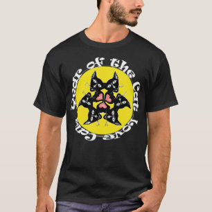 Cute Cat Lovers Black Cats Mandala T-Shirt
