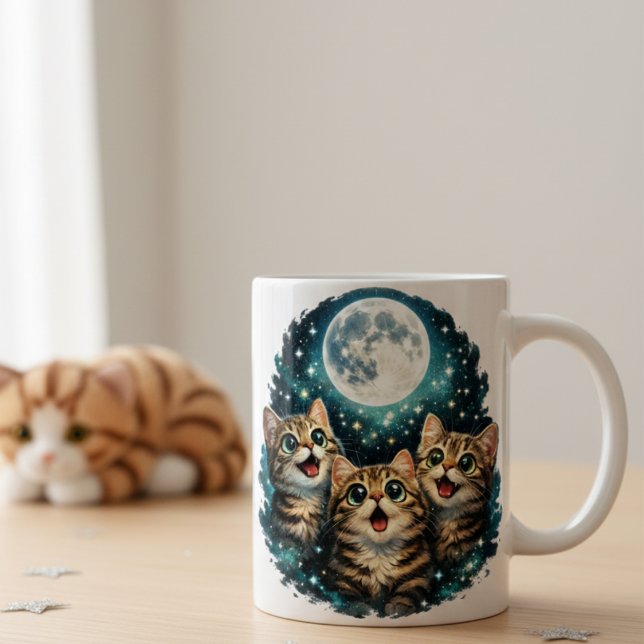  Cute Cat Lover's Celestial Coffee Cup (Creator Uploaded)