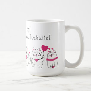 Cute Cat Lovers Valentine's Day Coffee Mug