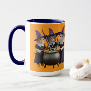 Cute Cat Macbeth Halloween Mug