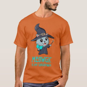 Cute Cat Magic Wizard Kitty Funny Gamer T-Shirt