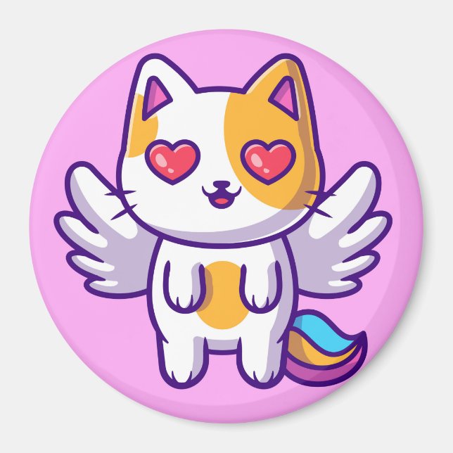 Cute Cat Magnet (Front)