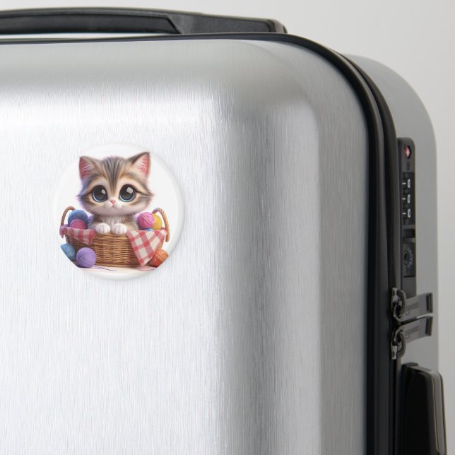 Cute Cat Magnet (In Situ (Luggage))