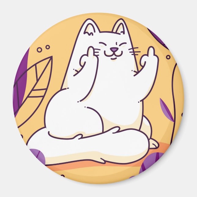 Cute Cat Magnet (Front)