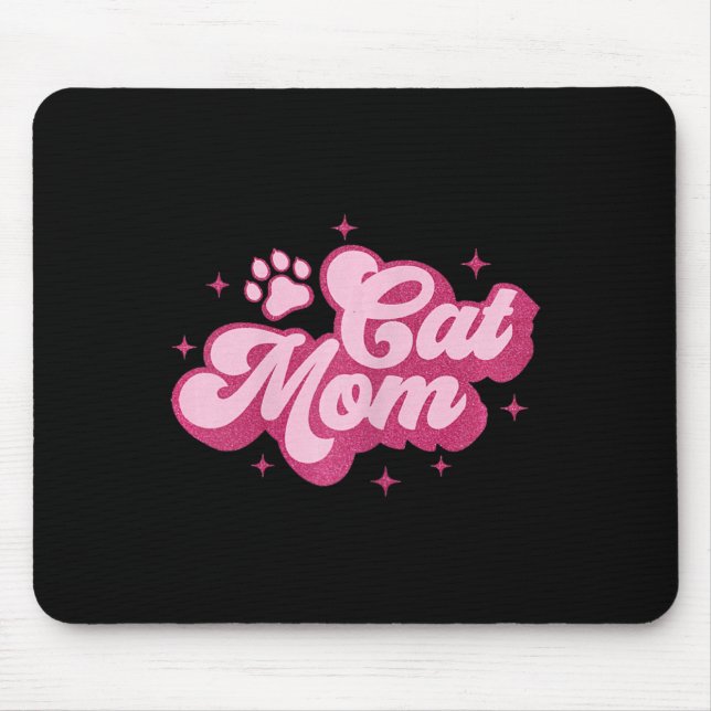 Cute Cat Mam Cat Mama Kitty Kitten Cat Mum  Mouse Mat (Front)