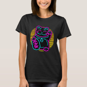 Cute Cat Maneki Neko Japanese Welcome Kitten T-Shirt