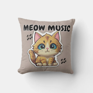 Cute Cat Meow Cat Cushion