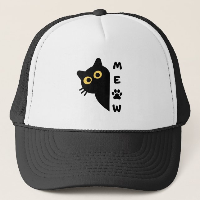 Cute Cat Meow Hat (Front)
