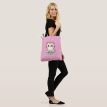 Cute Cat Meow Mood Tote Bag Gift