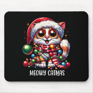 Cute Cat Meowy Catmas Xmas Christmas Outfit Cat Da Mouse Mat