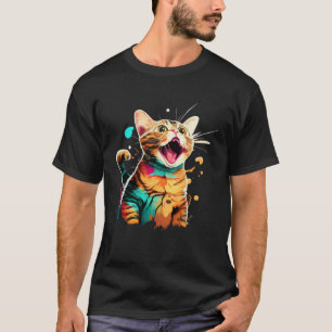 Cute cat moments Beautiful cat patterns for cat T-Shirt