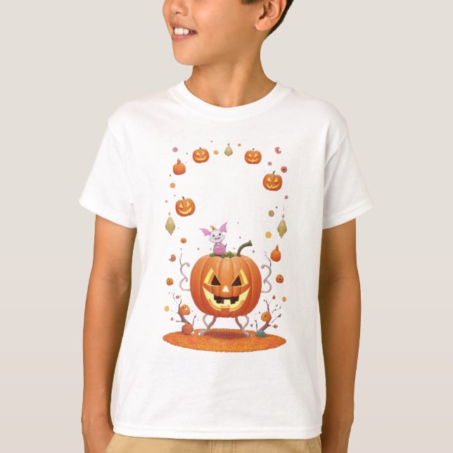 Cute Cat Monster T-Shirt (Front)