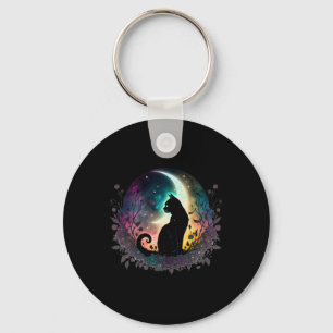 Cute Cat Motifs Cat  Key Ring