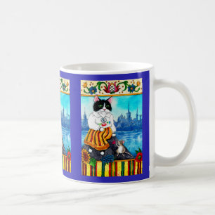 Cute cat mouse Estonian folklore mug