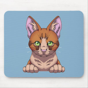 Cute Cat Mouse Mat
