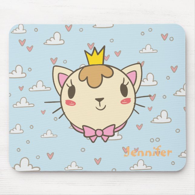 Cute Cat Mouse Mat (Front)