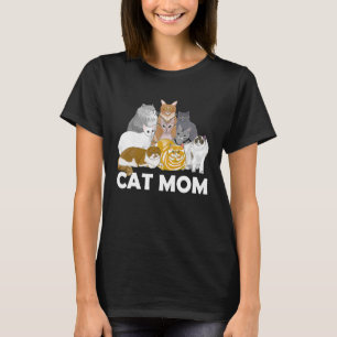 Cute Cat Mum For Cat Ladies Kitten  Women T-Shirt