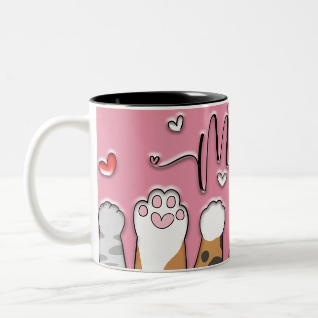 Cute Cat Mum Gift Mug (Left)