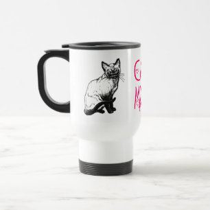 Cute Cat Mum Kitten Kitty Lover Feline Gift Travel Mug