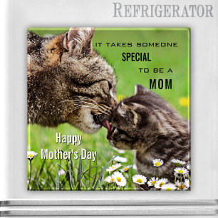 Cute Cat Mum Mother's Day Magnet