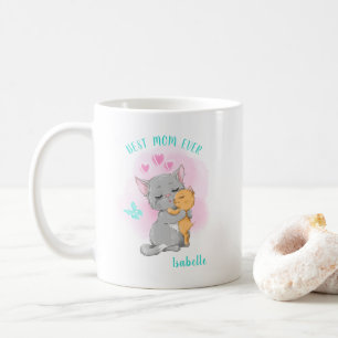 Cute cat mum mug, best mum mugs, mothers day gift coffee mug
