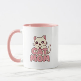 Cute "Cat Mum" Mug - Perfect Kawaii Kitten