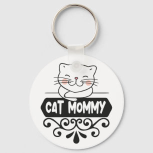 Cute Cat mummy pet animal lover Key Ring
