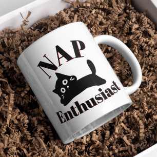 Cute Cat Nap Enthusiast Coffee Mug