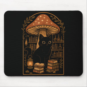 Cute Cat Nge Cottagecore Therian Clothing Book Lov Mouse Mat