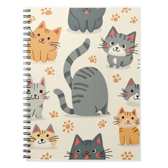 cute cat notebook (Front)