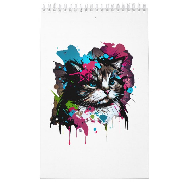 Cute Cat on Calendar (Cover)