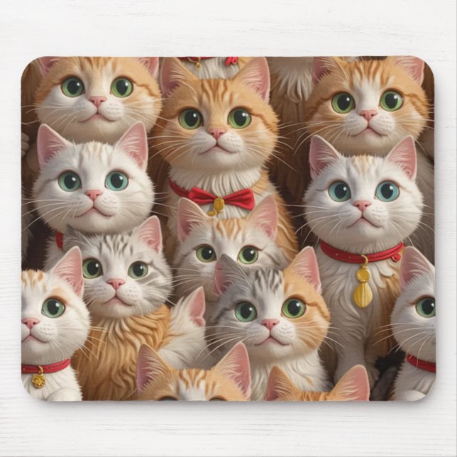  cute cat pads mouse mat (Front)