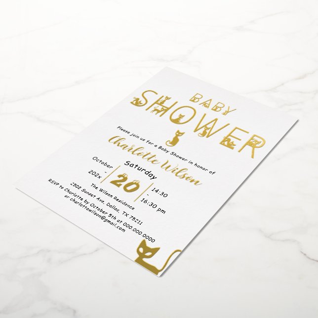 Cute Cat Pastel Colour Baby Shower (Rotated)