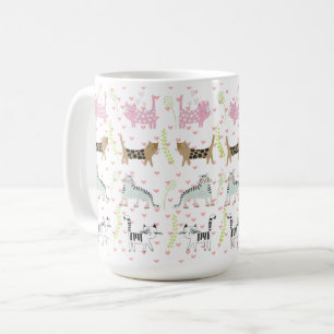 Cute Cat Pattern #4 Coffee Mug