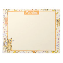 Cute Cat Pattern Add Name