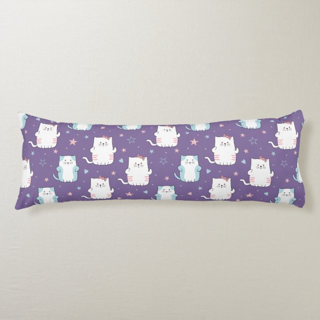 Cute Cat pattern Body Cushion (Front)