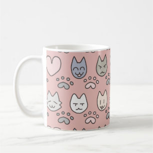 Cute Cat Pattern Coffee Mug