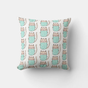 Cute Cat Pattern Cushion