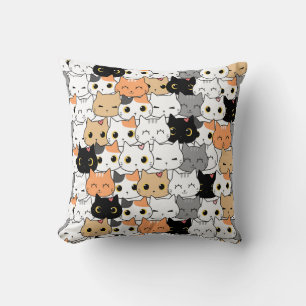 Cute cat pattern cushion